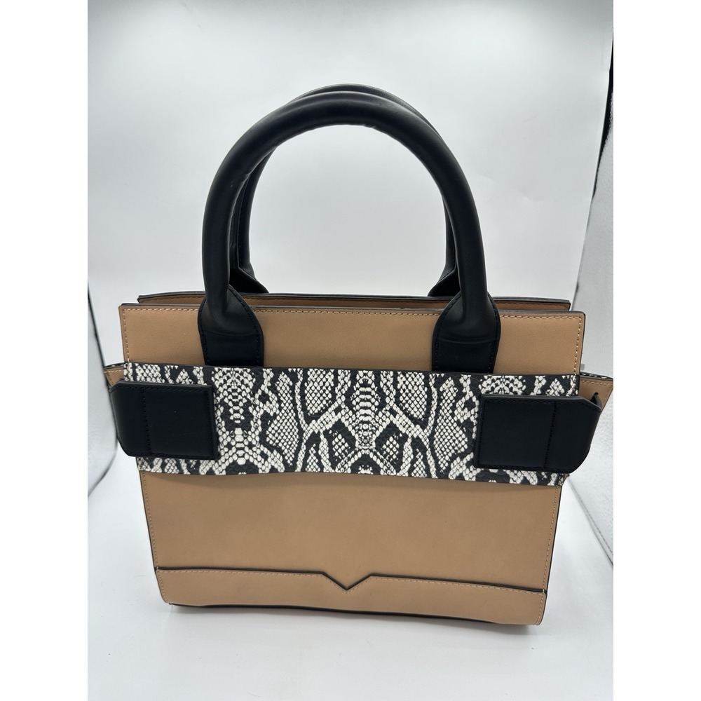Republic of Aces Tan Black Handbag Satchel NWTIG New Without Tags Tote Purse